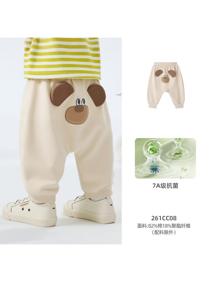 Babu Bean I'm The Best At Antibacterial!] Infant Big Pp Pants Toddler Pants Children's Boys And Girls Baby Pants - Image 2